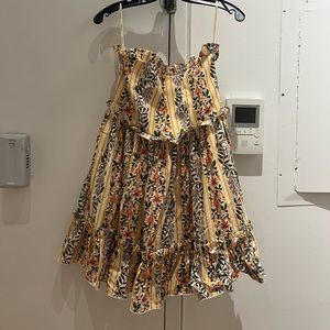 Agua by Agua Bendita Rosa Strapless Mini Dress